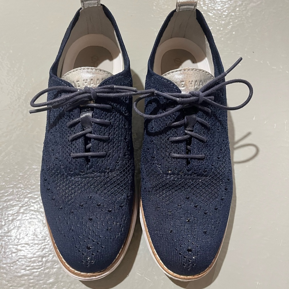 Cole Haan Navy Women's Oxfords
